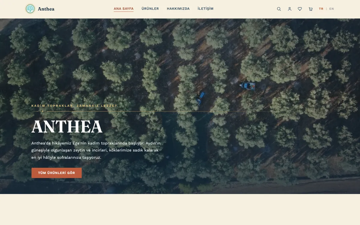 Anthea Farm homepage